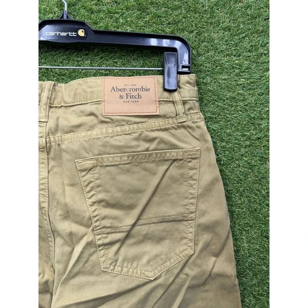 Abercrombie Fitch Pants Mens 31x32 Chino Felix Super Skinny Stretch Khaki NWT